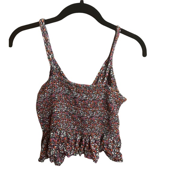 Patrons of‎ Peace Multicolored Floral Cropped Tank Top Size M - Picture 7 of 10